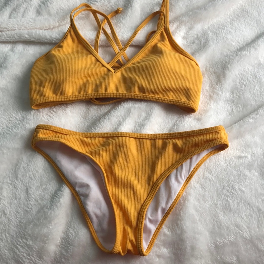 Yellow Zaful Bathing Suit